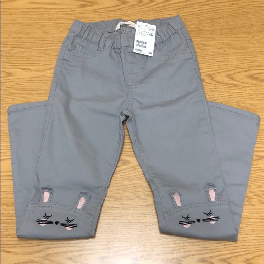 H&M girls gray pants